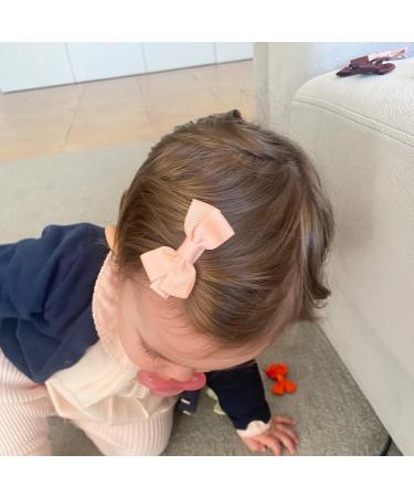 JOYOYO 50 Pcs Baby Hair Clips Small Hair Clips For Baby Girls Small Size Bows 2 Inch Tiny Bows Full Ribbon Lined Non-slip Baby Hair Bows Hair Clips for Toddlers - Buy Online on GoSupps.com