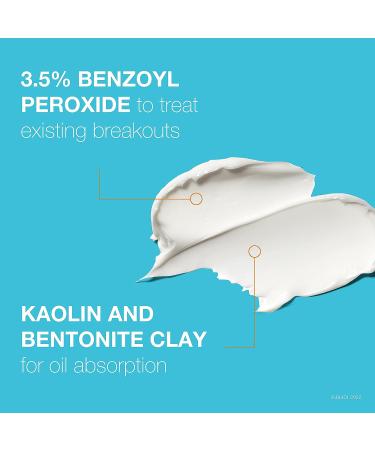 Neutrogena Clear Pore 2-in-1 Facial Cleanser & Mask with Benzoyl Peroxide - 4.2 fl. oz - Buy Online on GoSupps.com