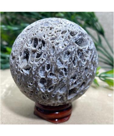 Sphalerite Stones Natural Shpere Ball Quartz Crystal Geode Feng Shui Home Crafts Decoration+Stand 1pc (Color : 430-440g) - Buy Online on GoSupps.com