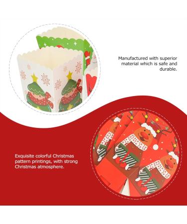 ULTECHNOVO 24 Pcs Christmas Popcorn Box Popcorn Treat Boxes Christmas Goodie Bags Christmas Popcorn Bags Christmas Candy Favor Boxes Holiday Present Boxes Snack Bag Paper Storage Box Dessert 1 count (Pack of 1) Colorfulx2pcs - Buy Online on GoSupps.com