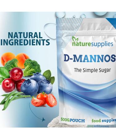  naturesupplies D-mannose Bulk Mannose Powder 500g | D-mannose Dietary Supplement | Non-GMO Vegan - naturesupplies (500g (Pack of 1)) - Buy Online on GoSupps.com