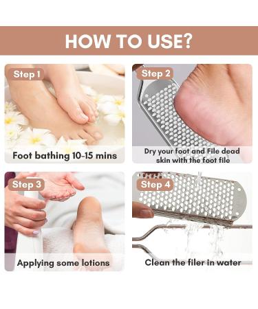 Makartt Colossal Foot File Scrubber - Professional Metal Pedicure Tool for Callus Removal and Dead Skin Care - Buy Online on GoSupps.com