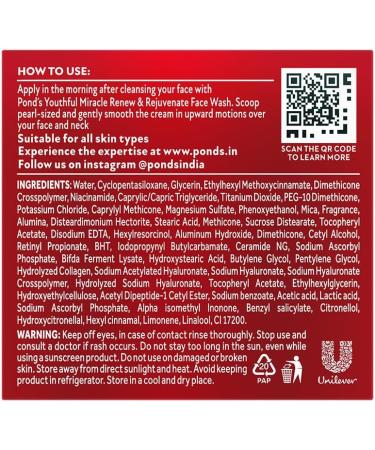 Pond's Ponds Age Miracle Wrinkle Corrector SPF 18 PA++ Dagcr me 50 g - Buy Online on GoSupps.com