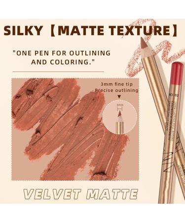 Fyearfly Lip Liner Set Highly Pigmented Lip Contour Stick 08 GX 12 Pieces SmudgeResistant Longlasting Highly Pigmented Portable Lipstick for Daily Use - Buy Online on GoSupps.com