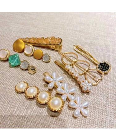 8PCS Handmade Pearl Hair Clips - Fashionable Barrettes for Women & Girls - Party Wedding Decorations - Buy Online on GoSupps.com
