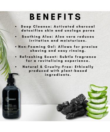 OMWAH Shaving Gel for Men | Skin Soothing & Moisturizing Non-Foaming Formula | 3 in 1 Shave Kit - International Shipping Available - Buy Online on GoSupps.com
