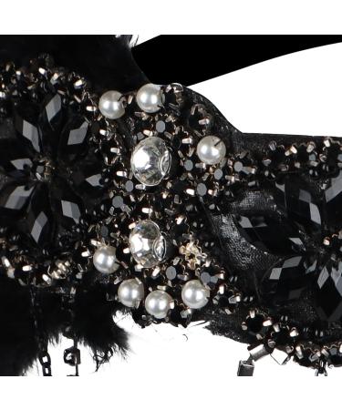 Women Vintage Feather Crystal Tassel Headband for Gatsby Costume Prom Theme Party Cocktail Wedding Hair Accessories - Buy Online on GoSupps.com