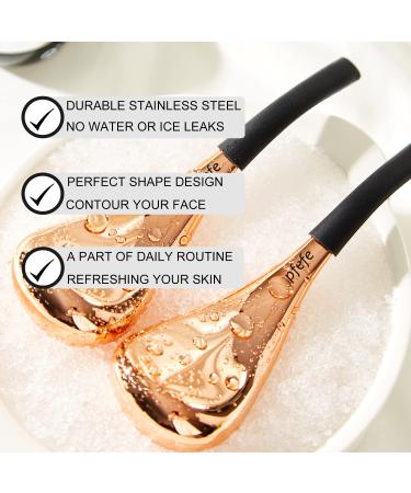 Buy Pfefe Cryo Sticks - Stainless Steel Face Ice Balls for Women | Aesthetic Cooling Spa Globes with Storage Box | Facial Beauty Tools in Rose Gold - Buy Online on GoSupps.com