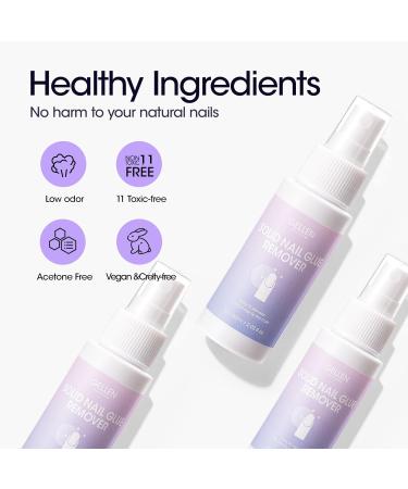 Gellen Nail Glue Remover - 60ml for Press-On Nails & Acrylics | Fast Gel Removal for Fake Nail Tips - Buy Online on GoSupps.com