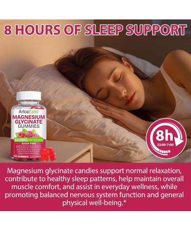 Magnesium Glycinate Gummies with L-Threonate 120pcs Sugar Free Magnesium Complex Gummies for Sleep Body Support and Relaxation Non-GMO Gluten-Free 1 Count (Pack of 120) - Buy Online on GoSupps.com