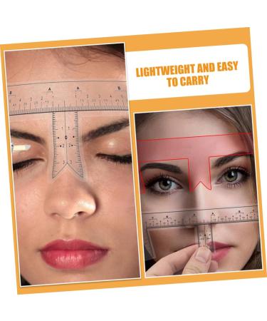 Ipetboom 10pcs Eyebrow Design Ruler Brow Guide Template Brow Ruler Brow Shaping Template Guide Ruler Make up - Buy Online on GoSupps.com