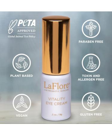 Vitality Eye Cream - Hydrating Anti-Aging Eye Cream for Dark Circles & Wrinkles - Vegan Cruelty-Free All Skin Types - Buy Online on GoSupps.com