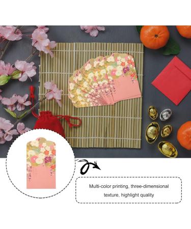 CAXUSD 30Pcs Japanese Style Small red Envelope hongbao 2022 Decorative Money Bag Festival Gift Money Envelope Flower Wedding Envelope red envelopes Hong bao Small Envelope Paper Delicate Pink 12X8CM - Buy Online on GoSupps.com