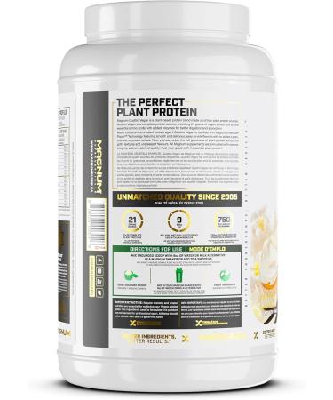 Magnum Vegan Quattro Plant-Based Protein Powder by Magnum- Vanilla Flavor 2lb - Buy Online on GoSupps.com