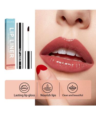 Buy Dark Brown Peel Off Lip Liner - Waterproof Long-Lasting Removable Lip Pencil for Perfect Plump Lips | International Shipping - Buy Online on GoSupps.com