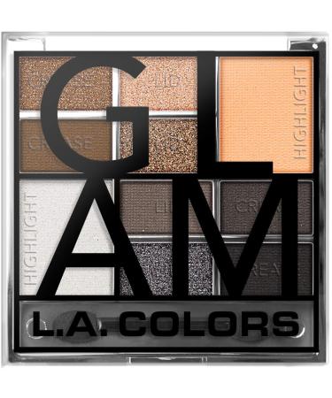 L.A. COLORS Color Block Eyeshadow Palette  Glam