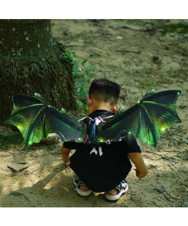 Electric Dragon Wings Light up & Music Moving Halloween Dinosaur Wings Light up Dragon Wings Sparkling Wings Gifts for Kids Boys Red - Buy Online on GoSupps.com