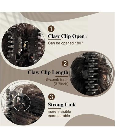 Bun Hair Piece Synthetic Claw Clip Messy Bun Hair Extensions Fluffy Chignon Black Blonde Hair Bun Updo False Natural Hairpiece for Women Hair Pieces for Women(22H613) - Buy Online on GoSupps.com