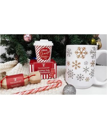 Hot Chocolate Gift Set with Vegan Chocolate Sachets, Mug, Marshmallows, Candy Canes, and Travel Cup - Perfect Gifts for Women and Men - Buy Online on GoSupps.com