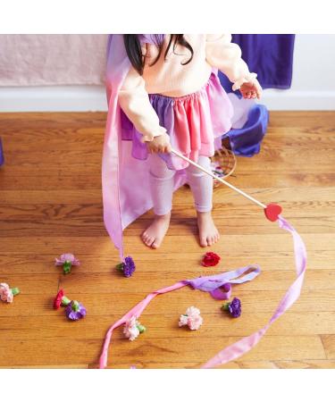 Sarah's Silks 8ft Heart Silk Streamer Ribbon Dancer Wand - 100% Real Silk, Baltic Birch Wood - Buy Online on GoSupps.com