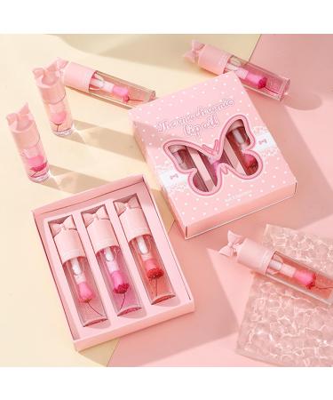 gifyym Bloom temperature changed lip oil gold foil moisturizing color change sheet lip dye durable clear lip gloss arch set fresh transparent moisturizing lipPf - Buy Online on GoSupps.com