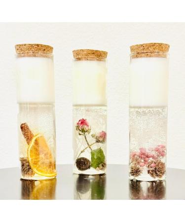 Luxury Scented Home Decor Candle - Aromatherapy for Meditation & Manifestation | Unique Transparent Jar Gift (French Rose - Buy Online on GoSupps.com