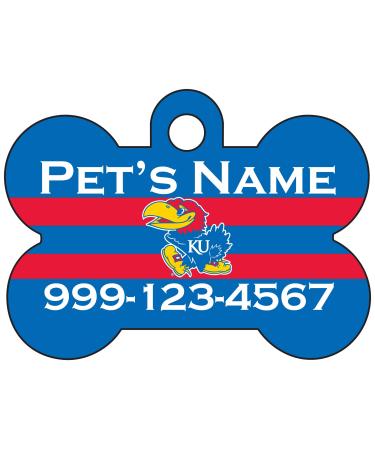 Kansas Jayhawks Pet Id Dog Tag | Officially Licensed | Personalized for Your Pet