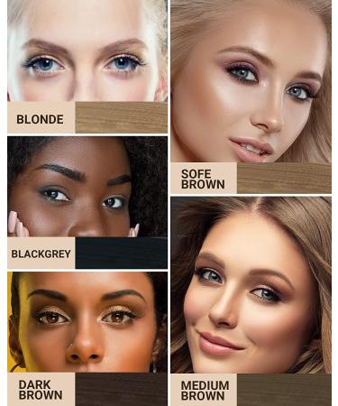 FENVIRN Eyebrow Stamp Kit: Brow Shaping & Tattoo Gel Tint - Long-Lasting Waterproof Makeup (Brown 01) - Buy Online on GoSupps.com