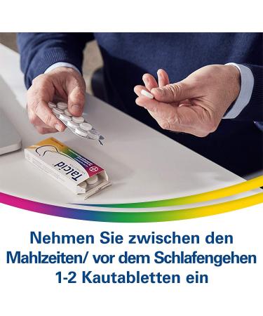 Talcid Chewing Tablets for Heartburn Relief - 500 mg Hydrotalcit - 50 Pieces - International Shipping Available - Buy Online on GoSupps.com