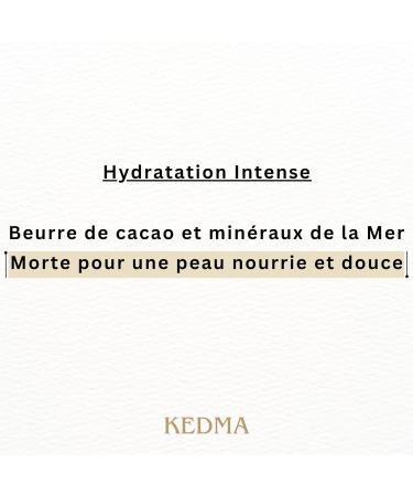 Kedma - Body Butter Lemongrass - Moisturizing Body Butter with Cocoa Butter and Dead Sea Minerals - For Dry Skin - 250g - Buy Online on GoSupps.com