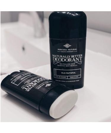 MNSC Old Faithful Deodorant - Magnesium & Activated Charcoal Sensitive Skin Formula - Aluminum-Free Baking Soda-Free All-Natural Plant-Derived - Made in USA - Buy Online on GoSupps.com