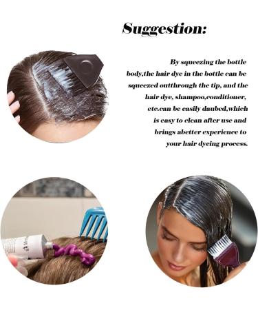 3 PCS Hair Oil Applicator Bottles - 110ml Squeeze Bottle with Scale for Hair Dye - Professional Hairdressing Tool - Buy Online on GoSupps.com