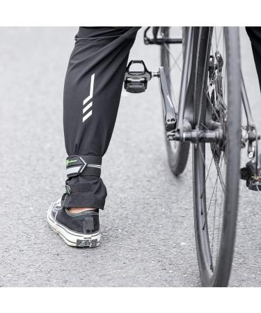 Rockbros Reflector Tapes Reflective Trousers - Velcro Fastener for Outdoor Jogging Cycling & Hiking | Black & Silver Size - Buy Online on GoSupps.com