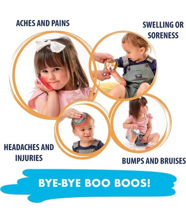 Fit & Fresh Cool Coolers Children's Boo Boo Gel Ice Pack 3 Pack - Cats & Dogs Assorted - Reusable Cold Compress for Minor Injuries - Buy Online on GoSupps.com