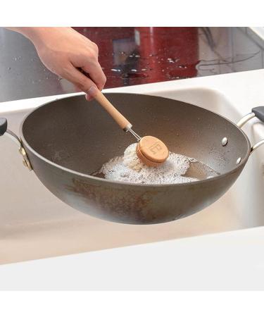 Dish Scrub Brush - Kitchen Scrub Brush | Solid Dish Scrubber Brush with Wear-Resistant Sisal Material Bristles and Design for Pot Ruftup - Buy Online on GoSupps.com
