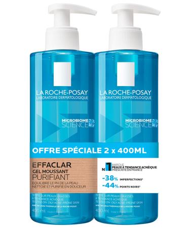 La Roche Posay Effaclar Purifying Foaming Gel Set - 2 X 400 Ml