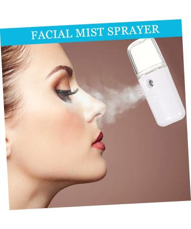 DRESSOOS 1pc Steamer Mist Sprayer Nano Humidifier Portable Mini Face Mister Handheld Sprayer White - Buy Online on GoSupps.com