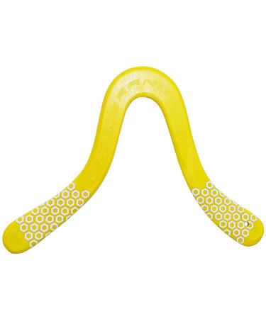 Manu Pro Yellow Boomerang - for Kids 8-80! A Great Professionally Molded Boomerang Designed by World Champion Manuel Schuetz! - Buy Online on GoSupps.com