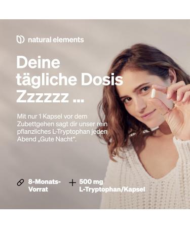 High-Dose L-Tryptophan 500mg - Vegan Capsules (240 Count) | Pure Lab-Tested No Additives - 8-Month Supply - Buy Online on GoSupps.com