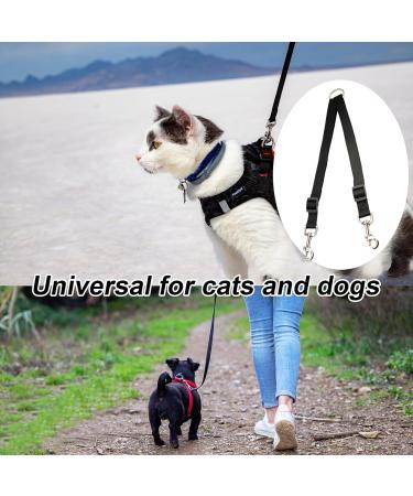Double Dog Lead for Walking 2 Dogs No Tangle Adjustable Splitter Leads Dual Ended Clip Leash Chains Harness and Collar Large Pet Training Belt Buckles Metal Hooks Split Leashes for Trainer Collars - Buy Online on GoSupps.com