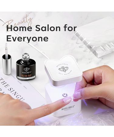 Modelones Nail Tips and Glue Gel Kit with Nail Lamp - 4 in 1 Upgraded Gel x Nail Kit for Fast Nail Extensions | Valentine's Gift for Women - Buy Online on GoSupps.com