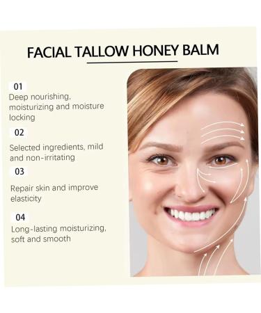 Licsaliwe 2Pcs Whipped Tallow Honey Balm for Face and Body Grass-Fed Beef Tallow & Honey Moisturizer Nourishing Multi-Purpose Skin Balm for Dry Skin 4.23oz - Buy Online on GoSupps.com