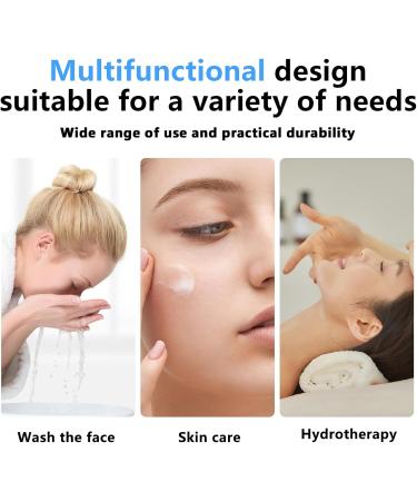 2 Pieces Electric Facial Cleansing Brush: IPX7 Waterproof Face Brush with 4 Brush Heads 360 Deep Cleansing Face Cleansing for Pores Exfoliating and Blackhead Cleansing Blue - Buy Online on GoSupps.com