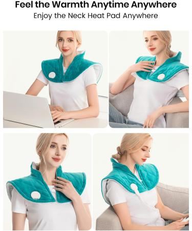Warmco Electric Neck Heating Pillows - 9 Heat Settings Auto-Off Timer Pain Relief for Neck & Shoulders - Perfect Gift for Men & Women - Buy Online on GoSupps.com