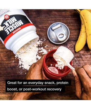 Muscle Milk Genuine Protein Powder Banana Cr me 2.47 Pound 16 Servings 32g Protein 2g Sugar Calcium Vitamins A C & D NSF Certified for Sport Energizing Snack Packaging May Vary Banana Cr me 2.47 Pound (Pack of 1) - Buy Online on GoSupps.com