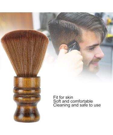 Hair Cutting Neck Duster Brush Professional Barber Fiber Wooden Handle Cutting Neck Duster Broken Hair Sweep Brush Neck Face Duster for Salon Stylist Barber Hairdressing - Buy Online on GoSupps.com