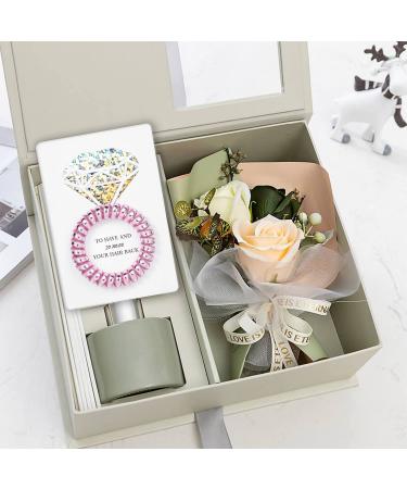 Set of 6 Pink Coil Spiral Hair Ties - Bachelorette Party Favors & Bridesmaid Gifts - Buy Online on GoSupps.com