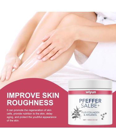 Pepper Ointment Plus 100g - Anti-Wrinkle Cream with Collagen & Argan Oil Instant Effect for Face & Browning | 2PC - Buy Online on GoSupps.com