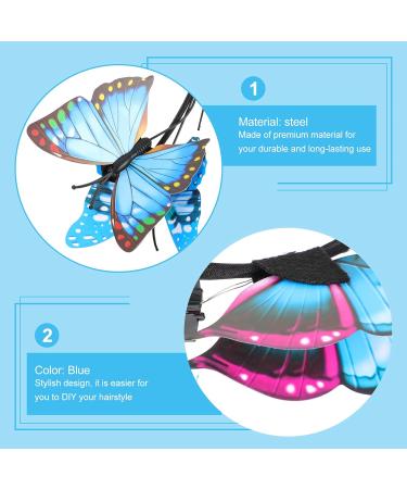 FRCOLOR Butterfly Fascinator Hat Derby Headband Light Up Festival Crown Halloween Costume Boho Wedding Headpiece for Women Girls Carnival Party - Buy Online on GoSupps.com