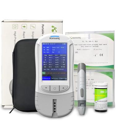 Cholesterol Measuring Device - 6-in-1 Analyzer with 40 Test Strips for Total Cholesterol LDL HDL Triglycerides Uric Acid & Blood Sugar - Accurate Results Worldwide - Buy Online on GoSupps.com